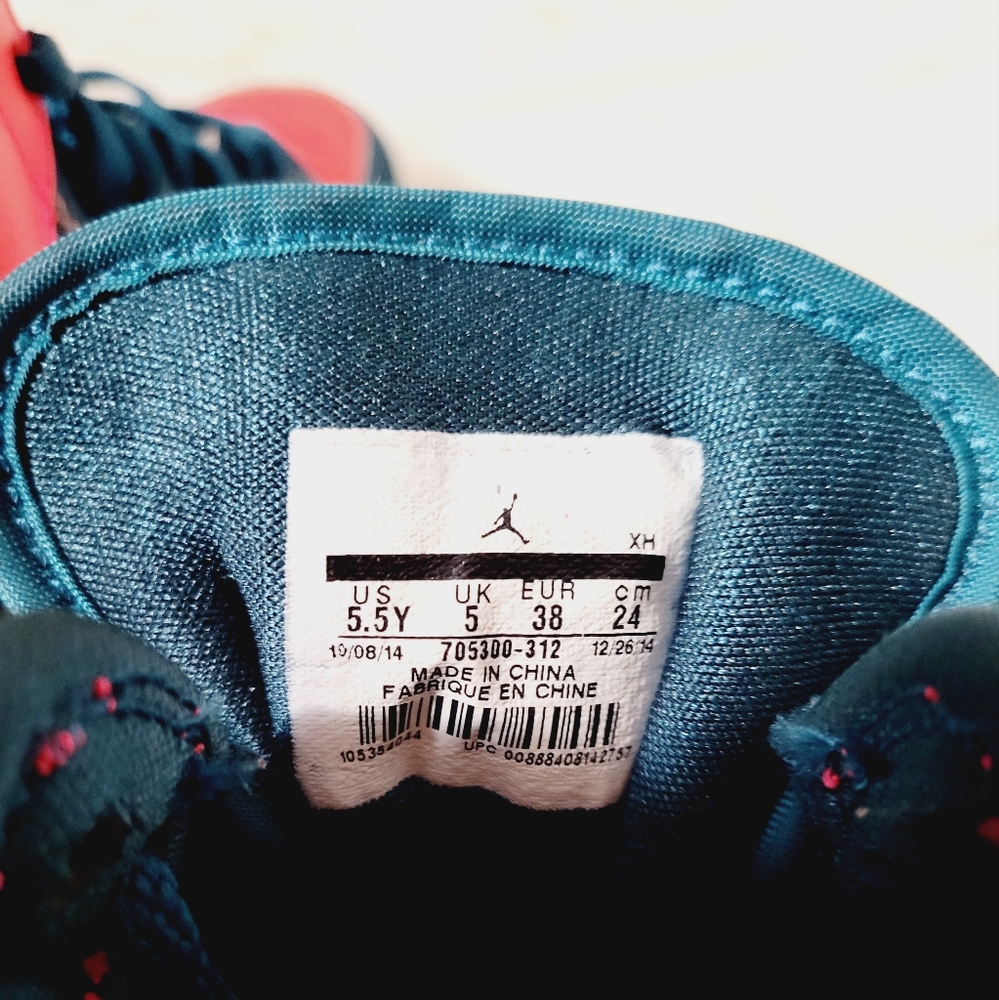 New Air Jordan 1 Retro Russell Westbrook High Top Colorful Sneakers Kicks 5.5Y - Picture 6 of 6